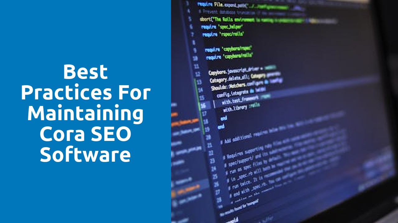 Best practices for maintaining Cora SEO software