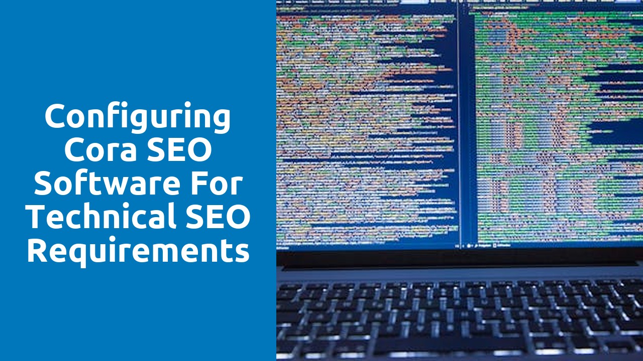 Configuring Cora SEO software for technical SEO requirements