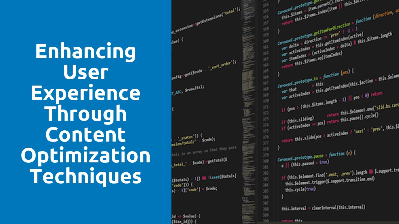 Enhancing User Experience through Content Optimization Techniques