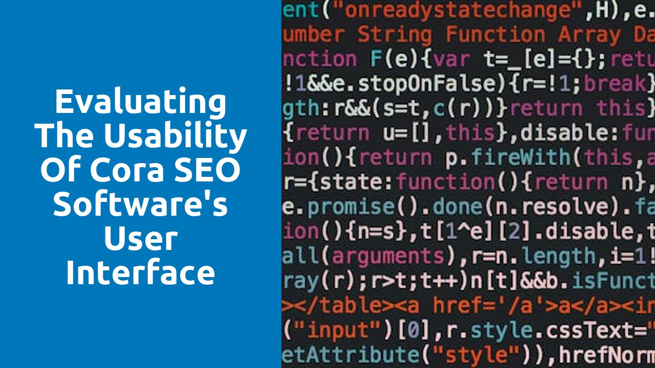 Evaluating the Usability of Cora SEO Software’s User Interface