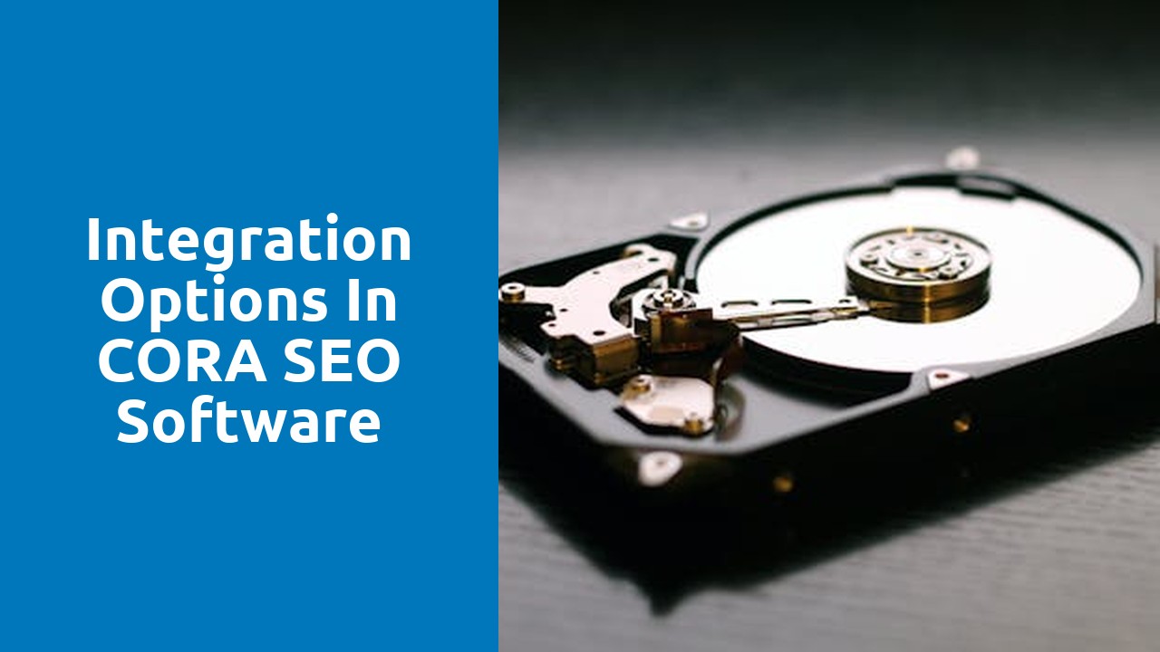 Integration Options in CORA SEO Software